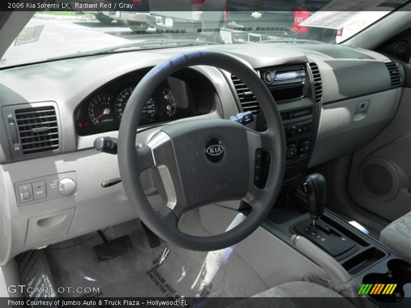 Radiant Red / Gray 2006 Kia Sorento LX