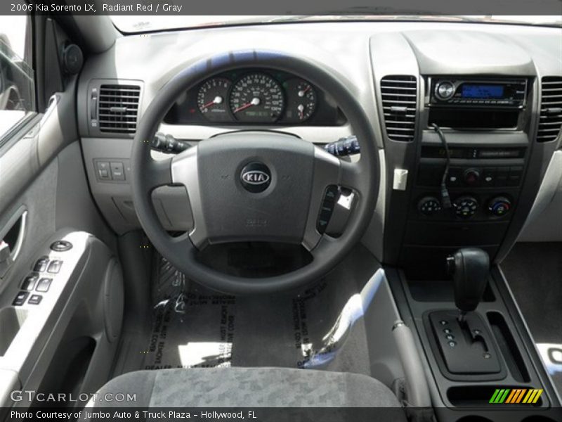 Radiant Red / Gray 2006 Kia Sorento LX