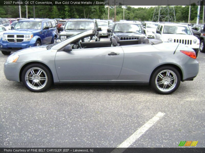 Blue Gold Crystal Metallic / Ebony 2007 Pontiac G6 GT Convertible