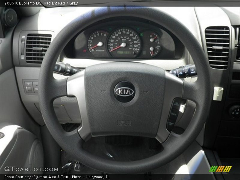 Radiant Red / Gray 2006 Kia Sorento LX