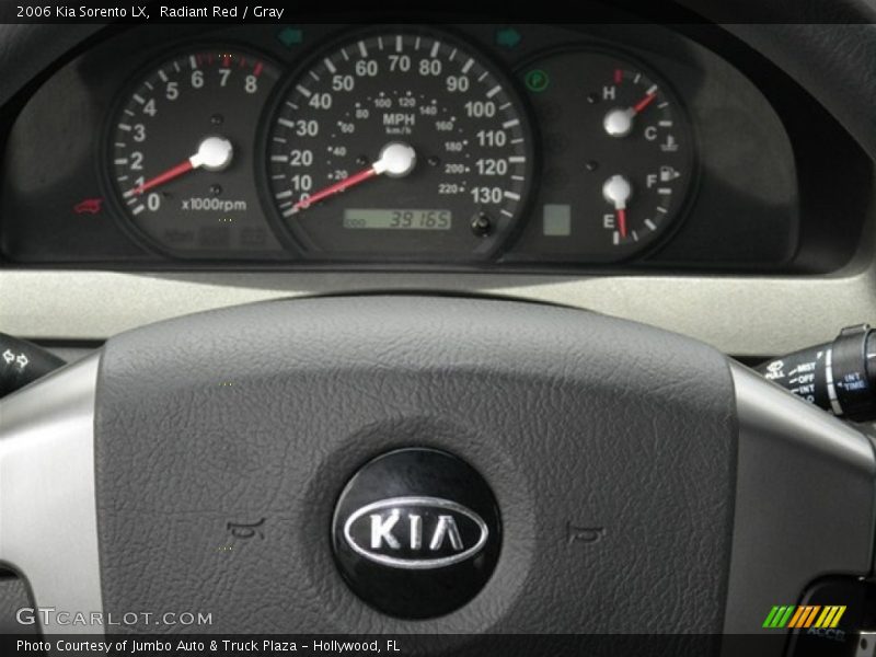 Radiant Red / Gray 2006 Kia Sorento LX