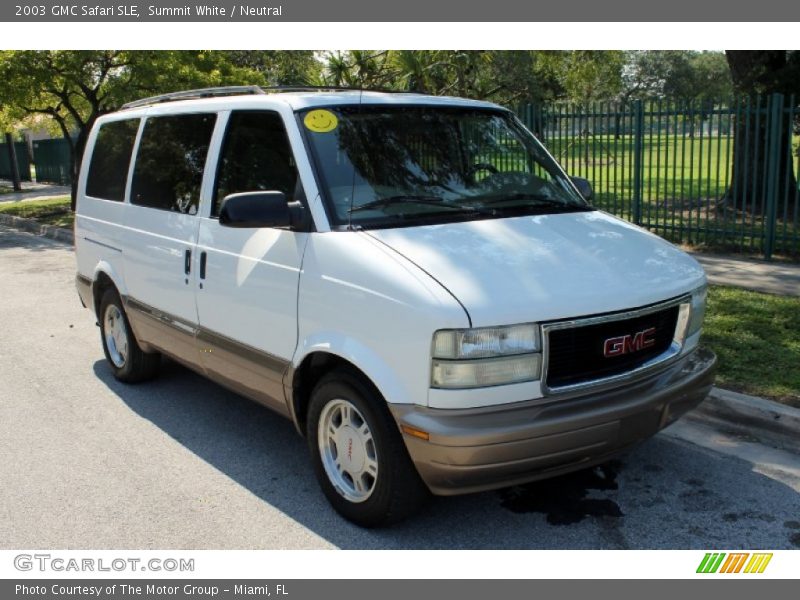 Summit White / Neutral 2003 GMC Safari SLE