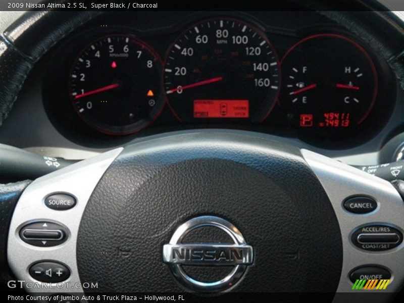 Super Black / Charcoal 2009 Nissan Altima 2.5 SL