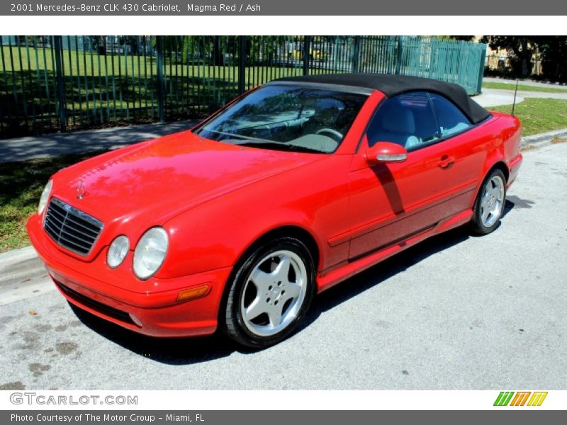 Magma Red / Ash 2001 Mercedes-Benz CLK 430 Cabriolet