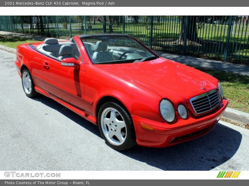 Magma Red / Ash 2001 Mercedes-Benz CLK 430 Cabriolet