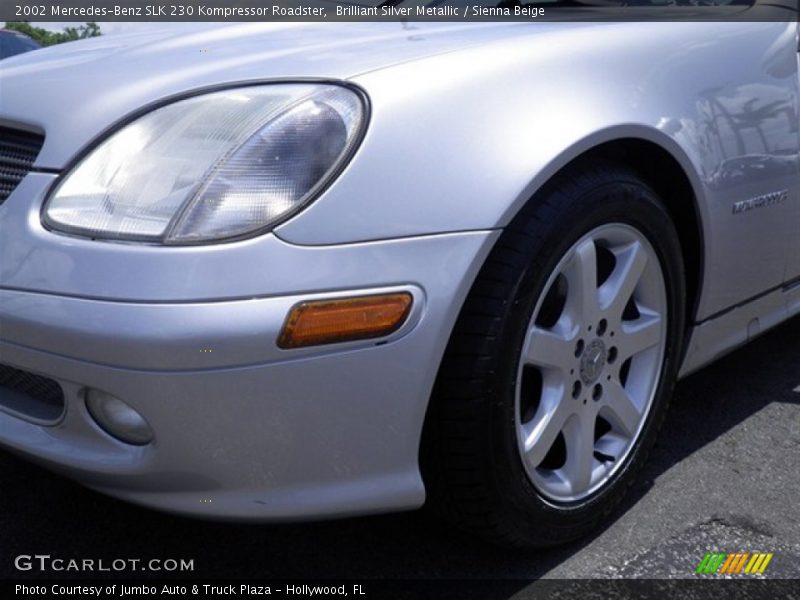 Brilliant Silver Metallic / Sienna Beige 2002 Mercedes-Benz SLK 230 Kompressor Roadster