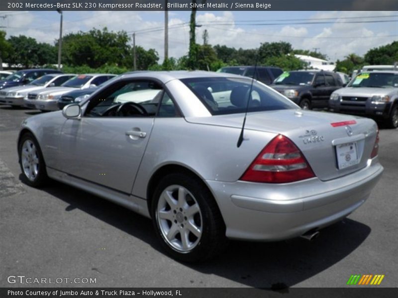 Brilliant Silver Metallic / Sienna Beige 2002 Mercedes-Benz SLK 230 Kompressor Roadster