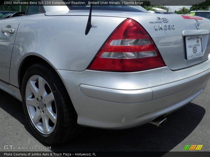 Brilliant Silver Metallic / Sienna Beige 2002 Mercedes-Benz SLK 230 Kompressor Roadster