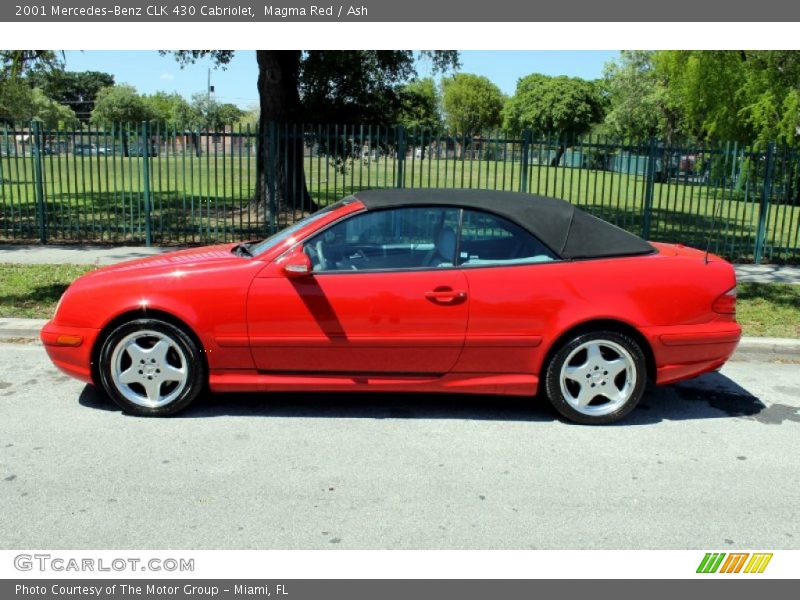 Magma Red / Ash 2001 Mercedes-Benz CLK 430 Cabriolet