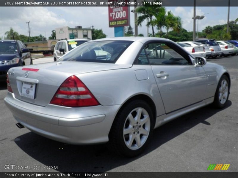 Brilliant Silver Metallic / Sienna Beige 2002 Mercedes-Benz SLK 230 Kompressor Roadster