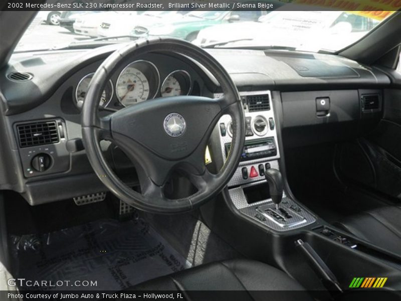 Brilliant Silver Metallic / Sienna Beige 2002 Mercedes-Benz SLK 230 Kompressor Roadster