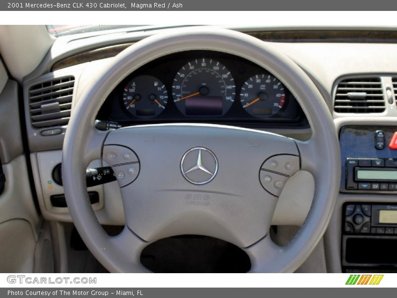 Magma Red / Ash 2001 Mercedes-Benz CLK 430 Cabriolet
