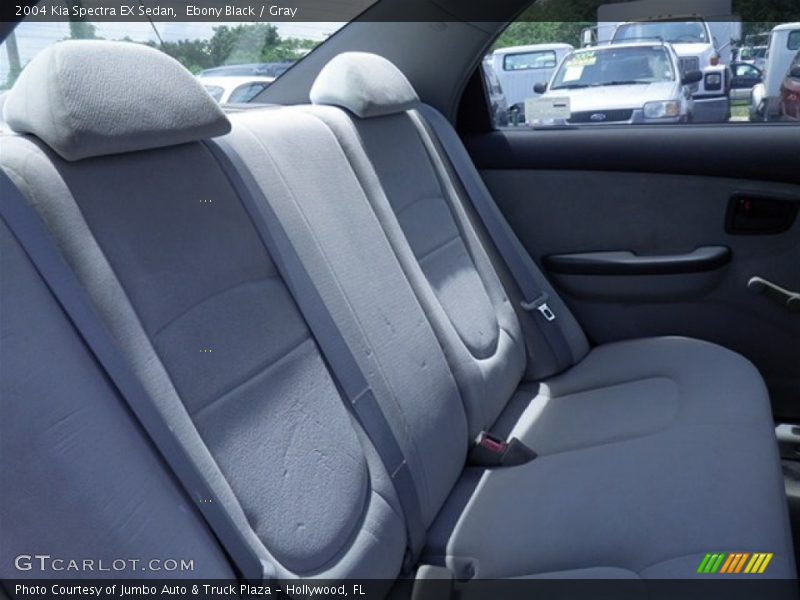 Ebony Black / Gray 2004 Kia Spectra EX Sedan