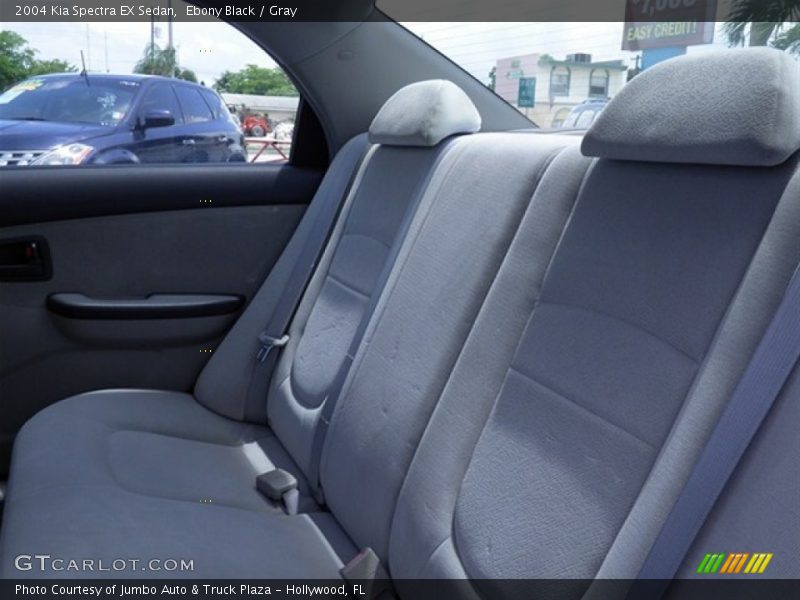 Ebony Black / Gray 2004 Kia Spectra EX Sedan