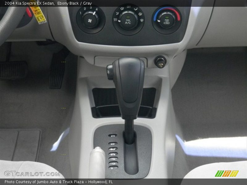 Ebony Black / Gray 2004 Kia Spectra EX Sedan