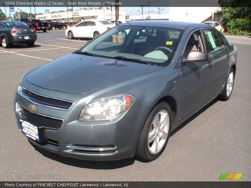 Silver Moss Metallic / Titanium 2009 Chevrolet Malibu LS Sedan