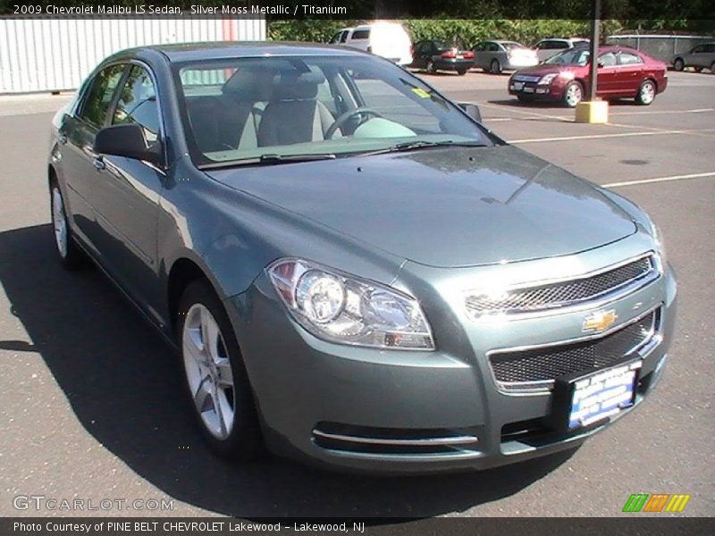 Silver Moss Metallic / Titanium 2009 Chevrolet Malibu LS Sedan