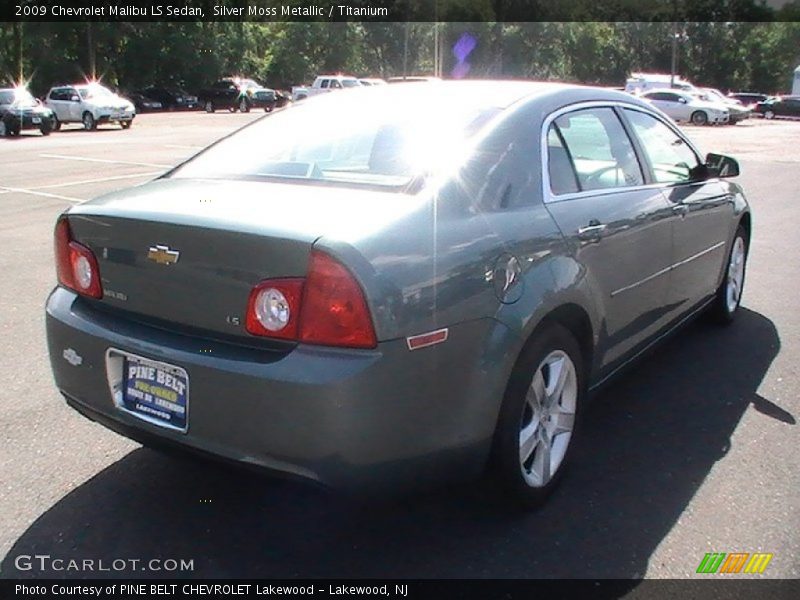 Silver Moss Metallic / Titanium 2009 Chevrolet Malibu LS Sedan