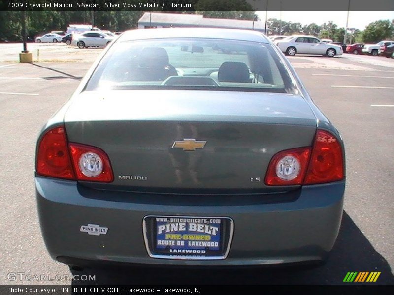 Silver Moss Metallic / Titanium 2009 Chevrolet Malibu LS Sedan