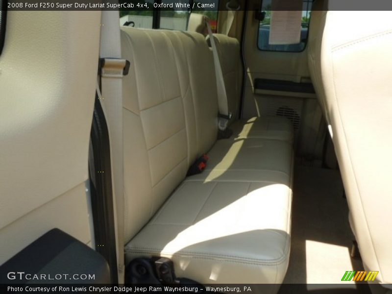 Oxford White / Camel 2008 Ford F250 Super Duty Lariat SuperCab 4x4