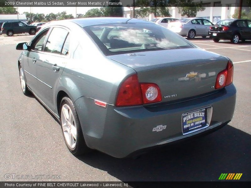 Silver Moss Metallic / Titanium 2009 Chevrolet Malibu LS Sedan