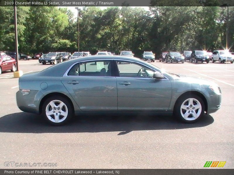 Silver Moss Metallic / Titanium 2009 Chevrolet Malibu LS Sedan