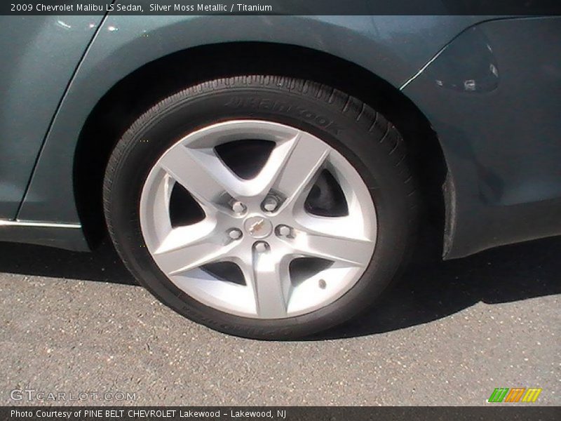 Silver Moss Metallic / Titanium 2009 Chevrolet Malibu LS Sedan