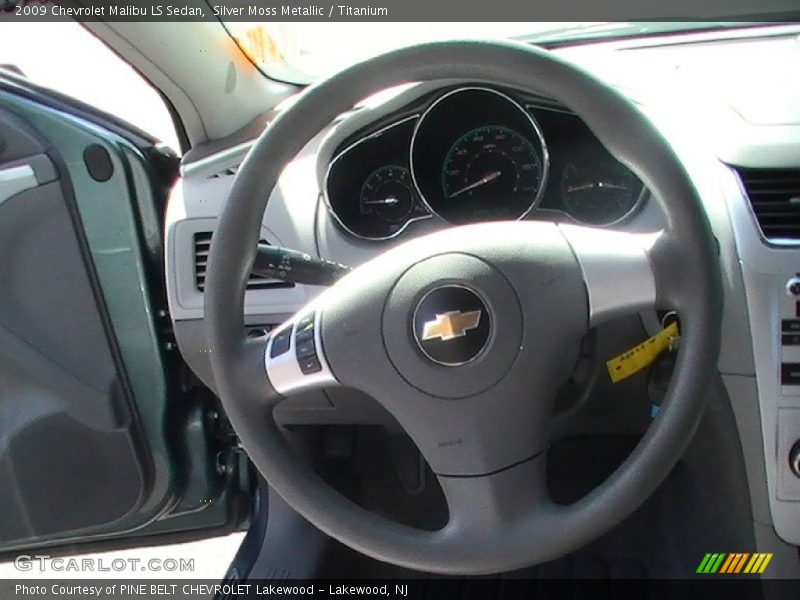 Silver Moss Metallic / Titanium 2009 Chevrolet Malibu LS Sedan