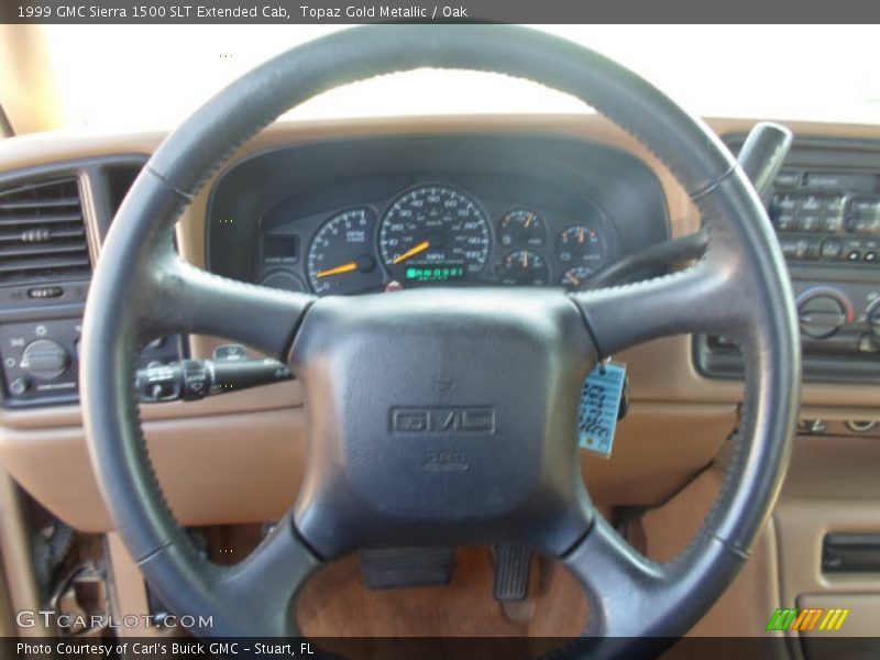 Topaz Gold Metallic / Oak 1999 GMC Sierra 1500 SLT Extended Cab