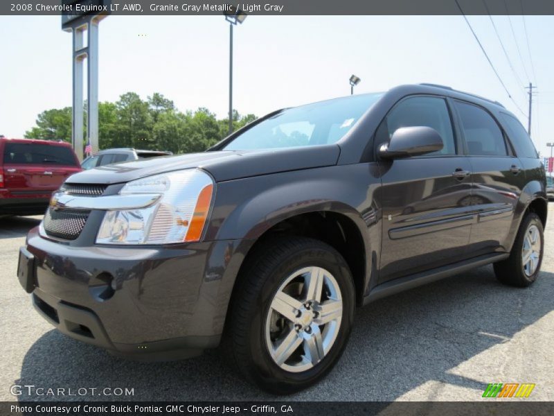 Granite Gray Metallic / Light Gray 2008 Chevrolet Equinox LT AWD
