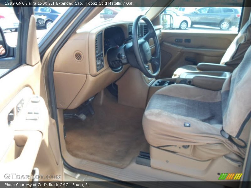 Topaz Gold Metallic / Oak 1999 GMC Sierra 1500 SLT Extended Cab