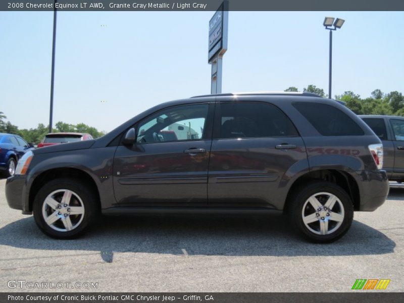 Granite Gray Metallic / Light Gray 2008 Chevrolet Equinox LT AWD