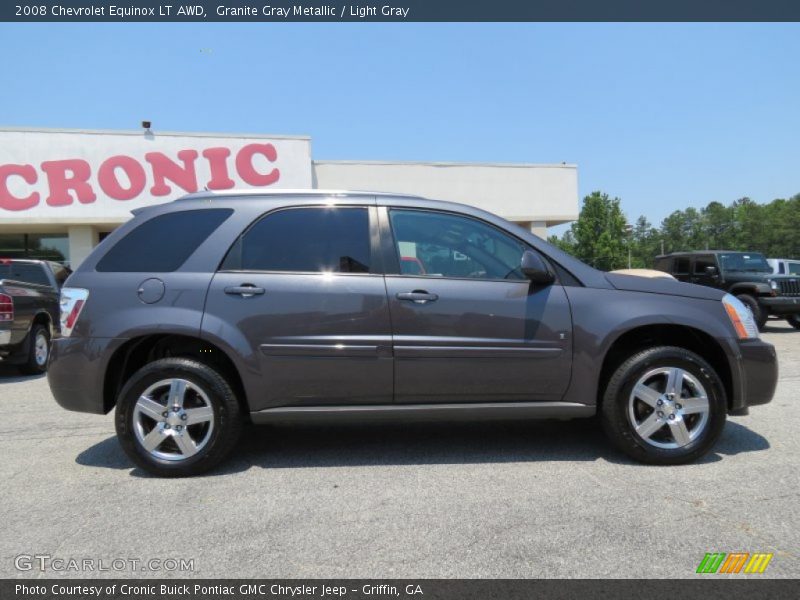 Granite Gray Metallic / Light Gray 2008 Chevrolet Equinox LT AWD