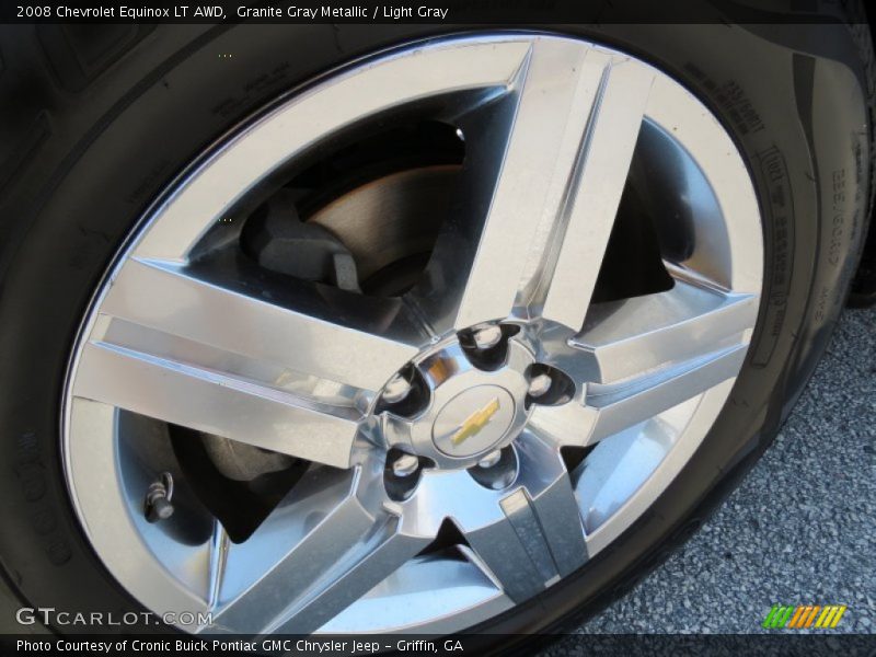 Granite Gray Metallic / Light Gray 2008 Chevrolet Equinox LT AWD