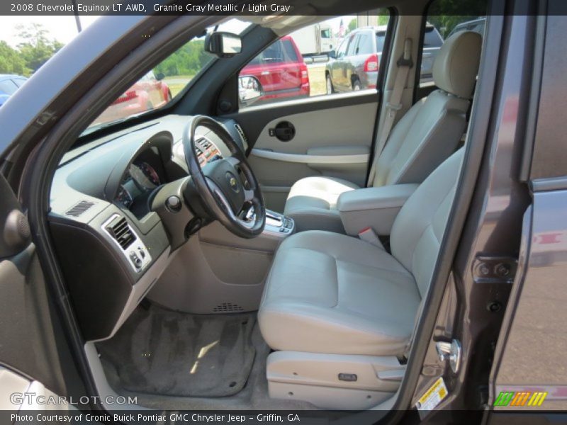 Granite Gray Metallic / Light Gray 2008 Chevrolet Equinox LT AWD