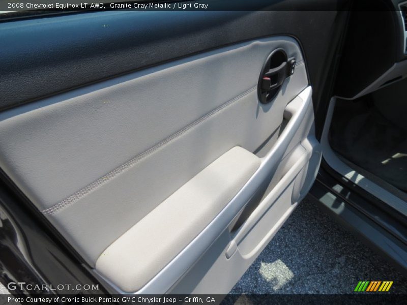 Granite Gray Metallic / Light Gray 2008 Chevrolet Equinox LT AWD