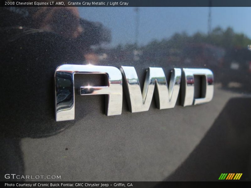 Granite Gray Metallic / Light Gray 2008 Chevrolet Equinox LT AWD