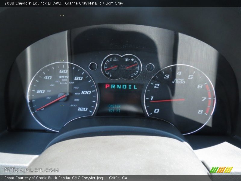 Granite Gray Metallic / Light Gray 2008 Chevrolet Equinox LT AWD