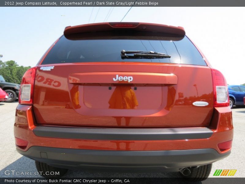 Copperhead Pearl / Dark Slate Gray/Light Pebble Beige 2012 Jeep Compass Latitude