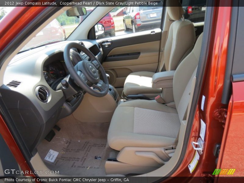 Copperhead Pearl / Dark Slate Gray/Light Pebble Beige 2012 Jeep Compass Latitude