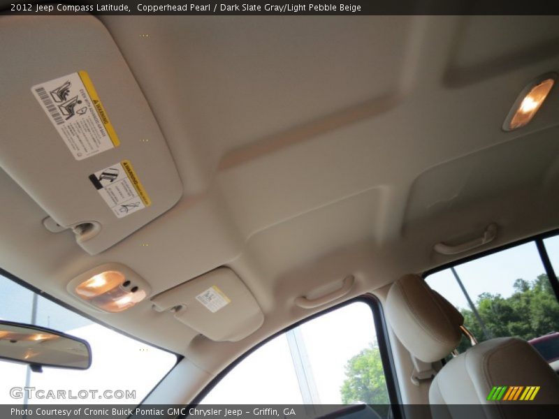Copperhead Pearl / Dark Slate Gray/Light Pebble Beige 2012 Jeep Compass Latitude