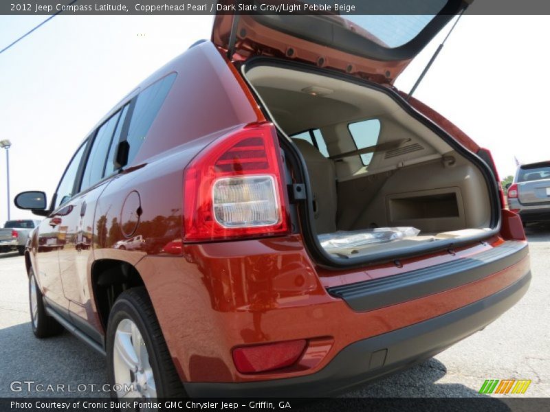 Copperhead Pearl / Dark Slate Gray/Light Pebble Beige 2012 Jeep Compass Latitude