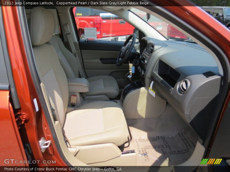 Copperhead Pearl / Dark Slate Gray/Light Pebble Beige 2012 Jeep Compass Latitude