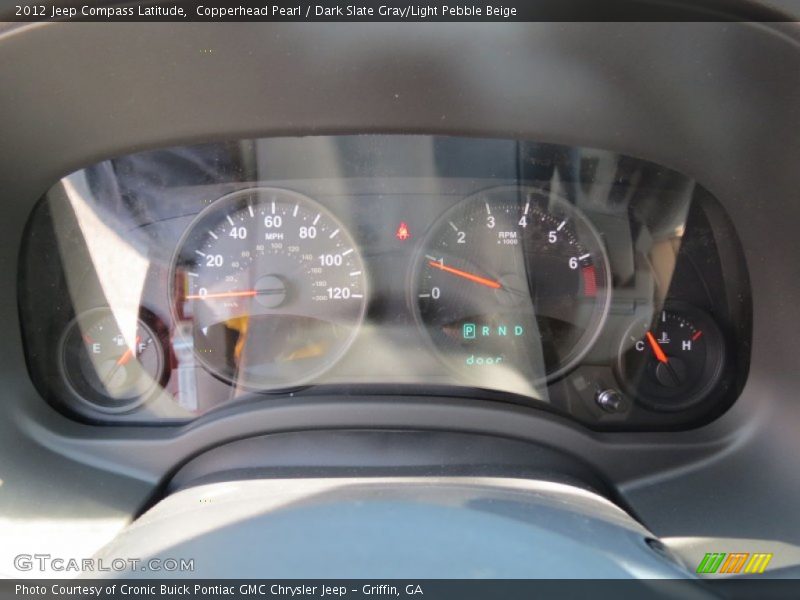 Copperhead Pearl / Dark Slate Gray/Light Pebble Beige 2012 Jeep Compass Latitude