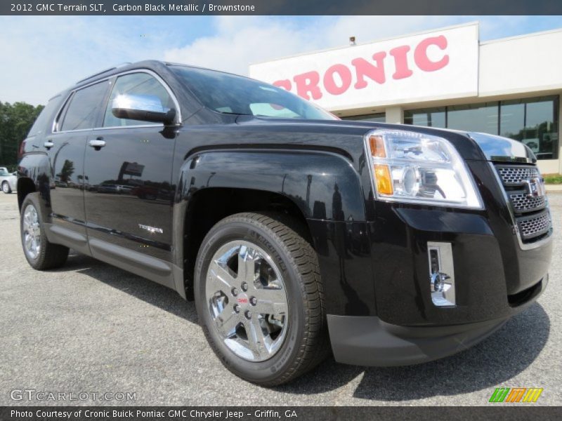 Carbon Black Metallic / Brownstone 2012 GMC Terrain SLT
