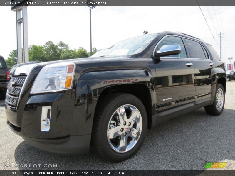 Carbon Black Metallic / Brownstone 2012 GMC Terrain SLT