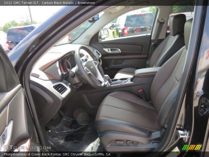 Carbon Black Metallic / Brownstone 2012 GMC Terrain SLT