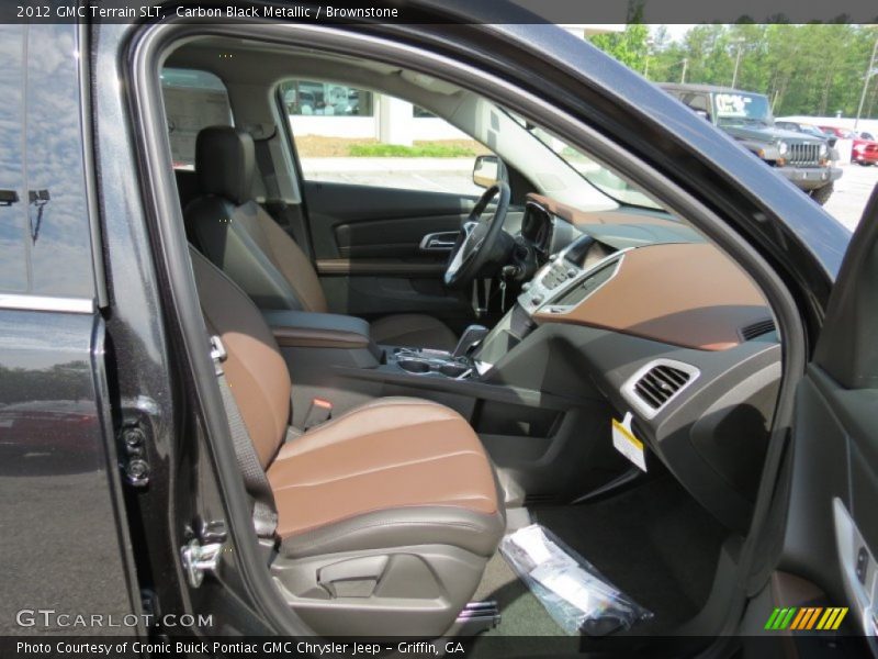 Carbon Black Metallic / Brownstone 2012 GMC Terrain SLT