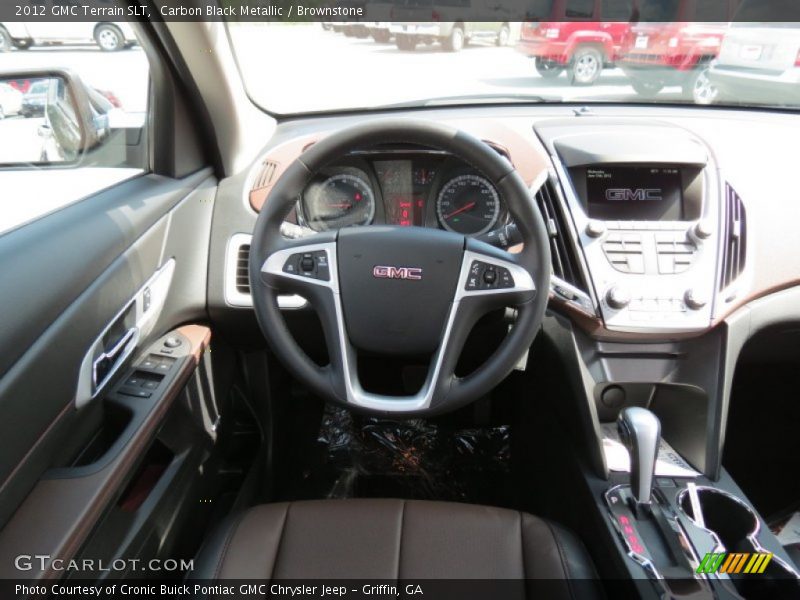 Carbon Black Metallic / Brownstone 2012 GMC Terrain SLT