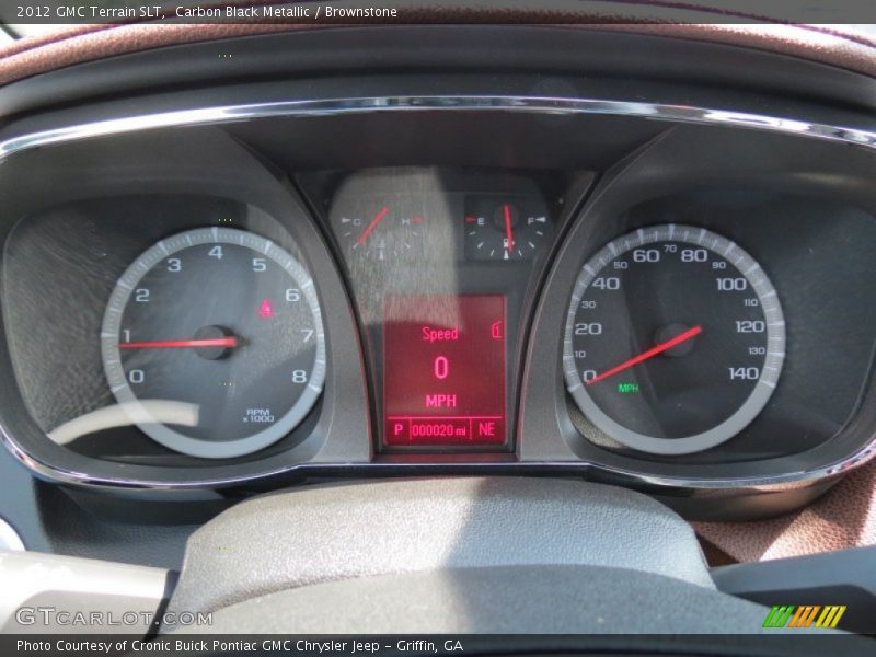 Carbon Black Metallic / Brownstone 2012 GMC Terrain SLT